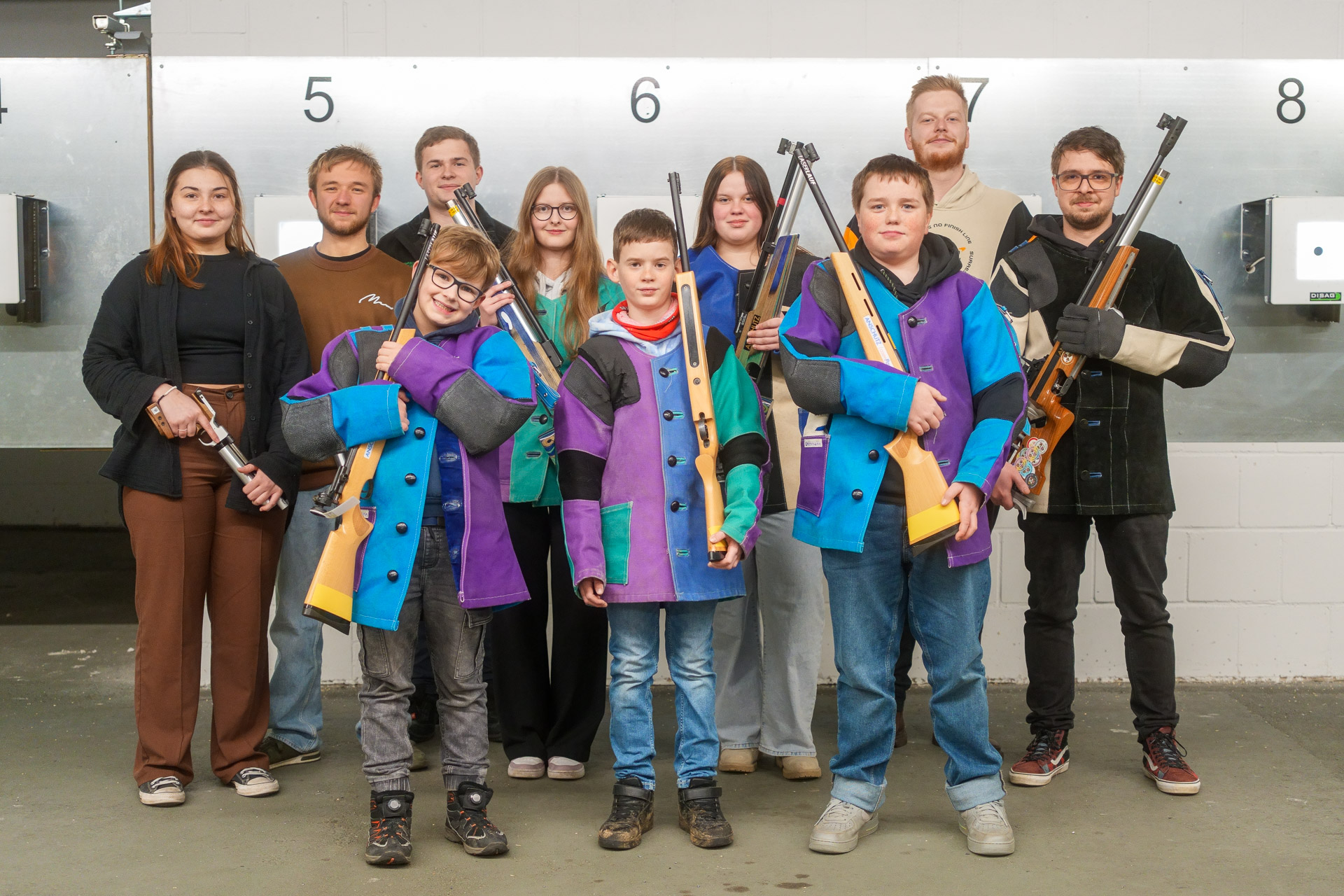 Gruppenfoto der Jungschützen der SG Rehau 2025/26