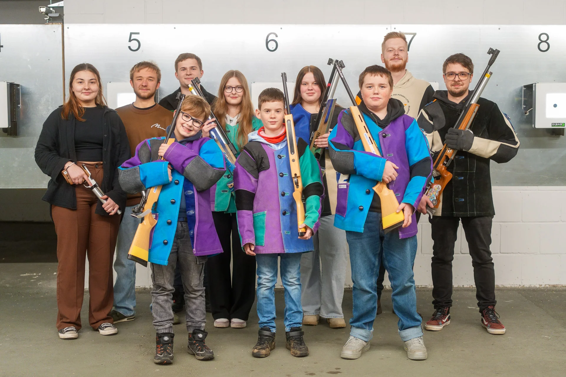 Gruppenfoto der Jungschützen der SG Rehau 2025/26