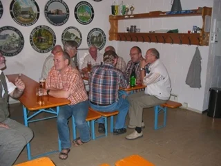 Gemütliches Beisammensein nach dem Schießen